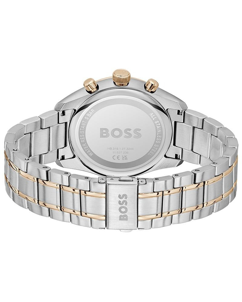 Boss Grand Prix 44 Men's Quartz Gray Dial Chronograph Two-Tone Stainless Steel Watch 1514252