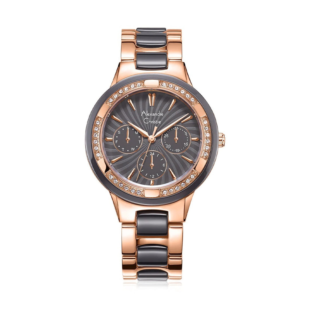 Alexandre Christie,2299BFBRGGR, Women , Quartz Dial , 36mm,Grey