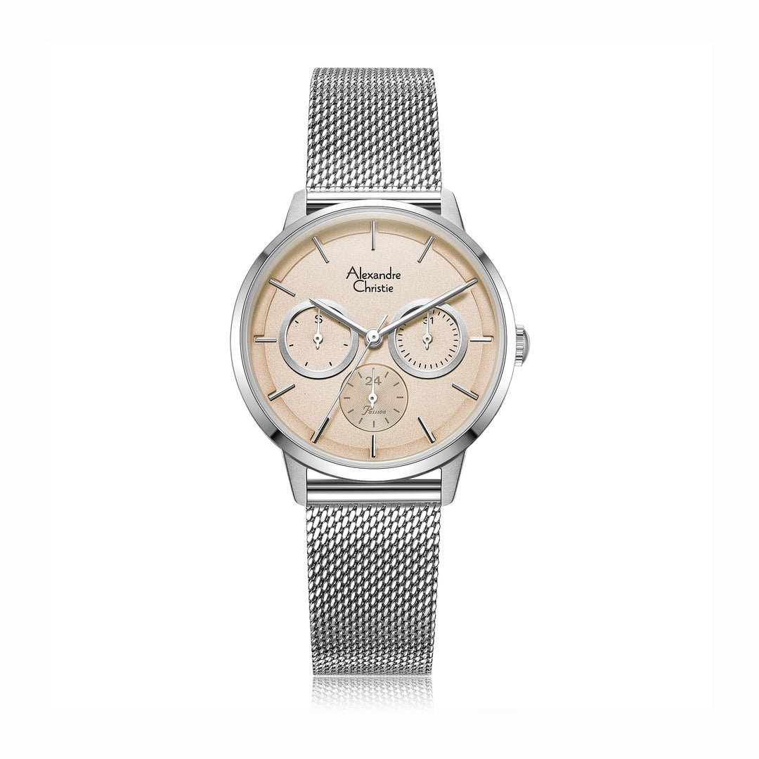 Alexandre Christie,2682BFBSSGR, Women , Quartz Dial , 34mm,Grey