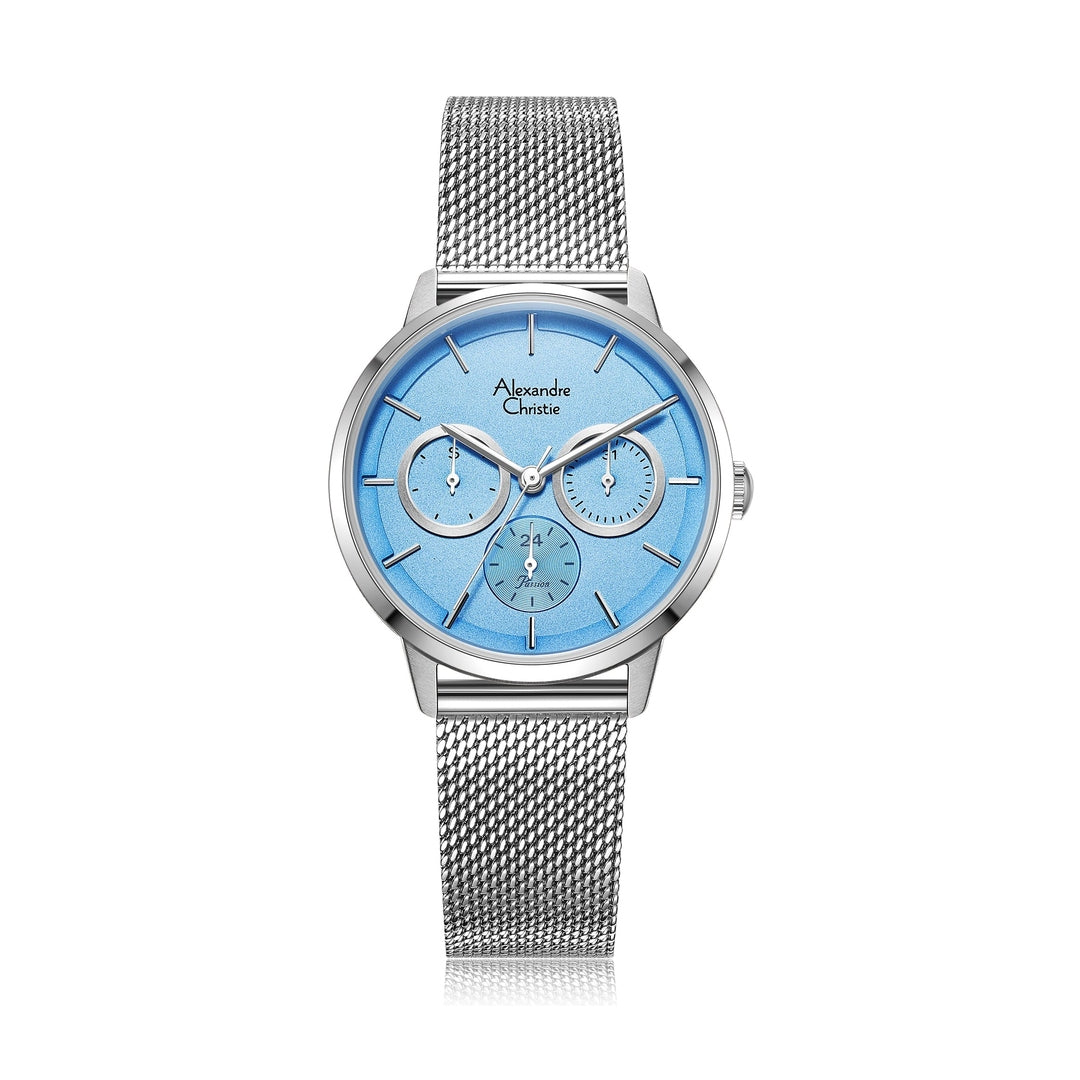 Alexandre Christie,2682BFBSSLB, Women , Quartz Dial , 34mm,Blue