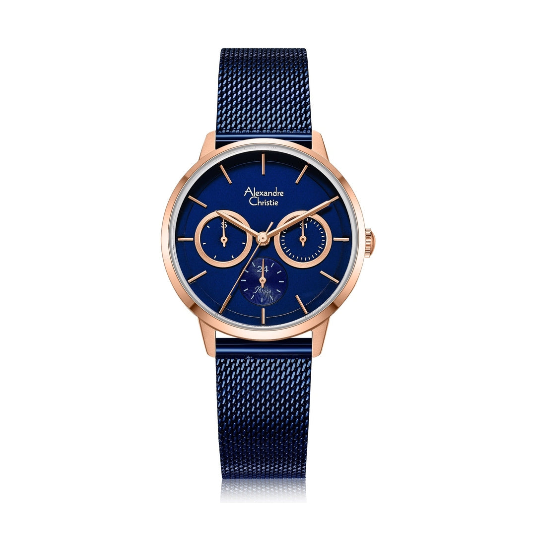 Alexandre Christie,2682BFBURBU, Women , Quartz Dial , 34mm,Blue