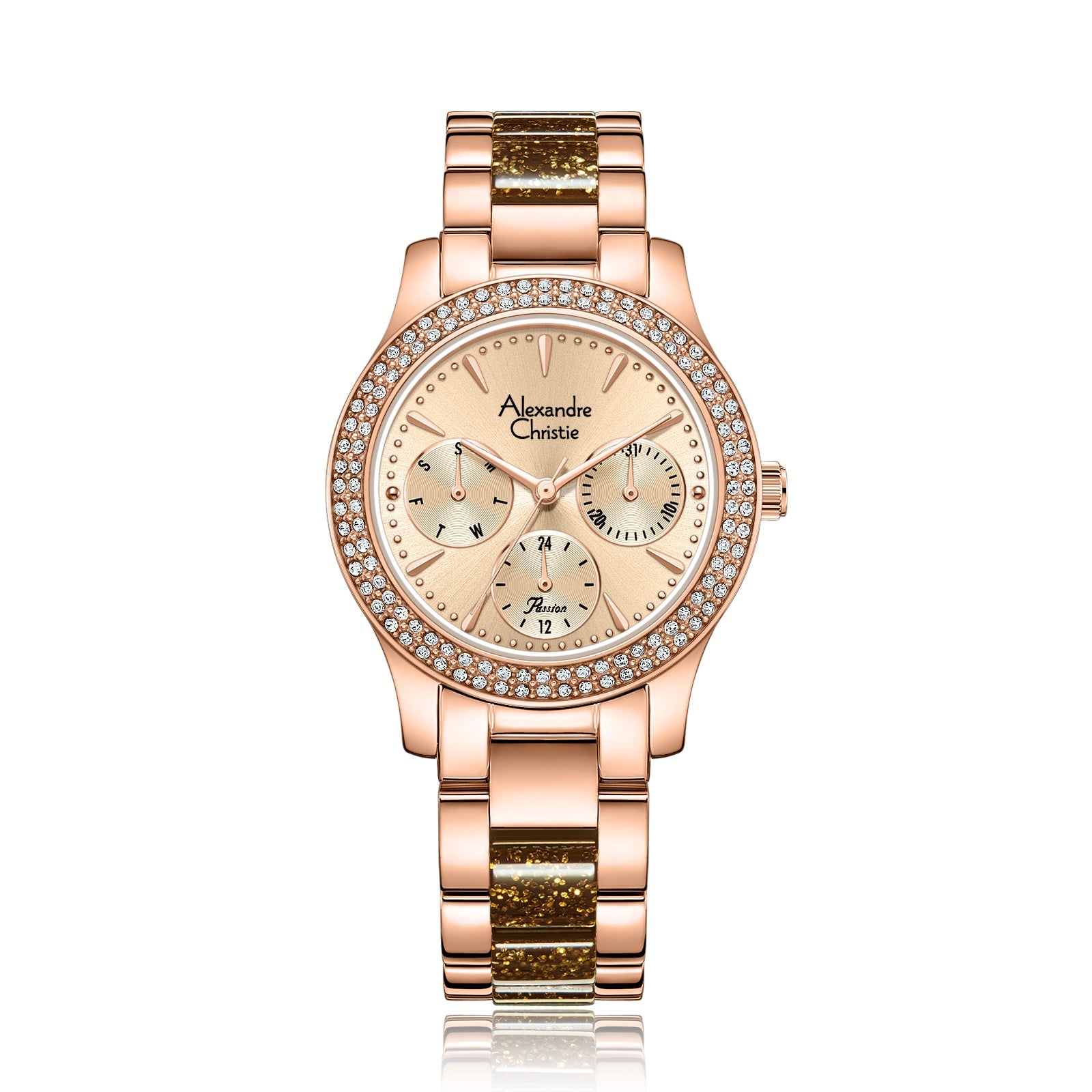 Alexandre Christie,2932BFBRGLNBO, Women , Quartz Dial , 33mm,Rose Gold