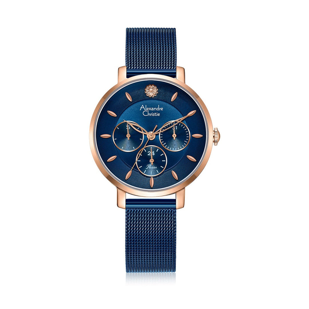 Alexandre Christie,2959BFBURBU, Women , Quartz Dial , 35mm,Blue