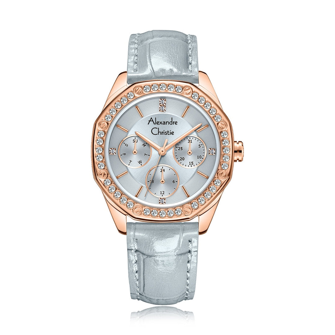 Alexandre Christie,2B17BFLRGLB, Women , Quartz Dial , 34mm,Grey