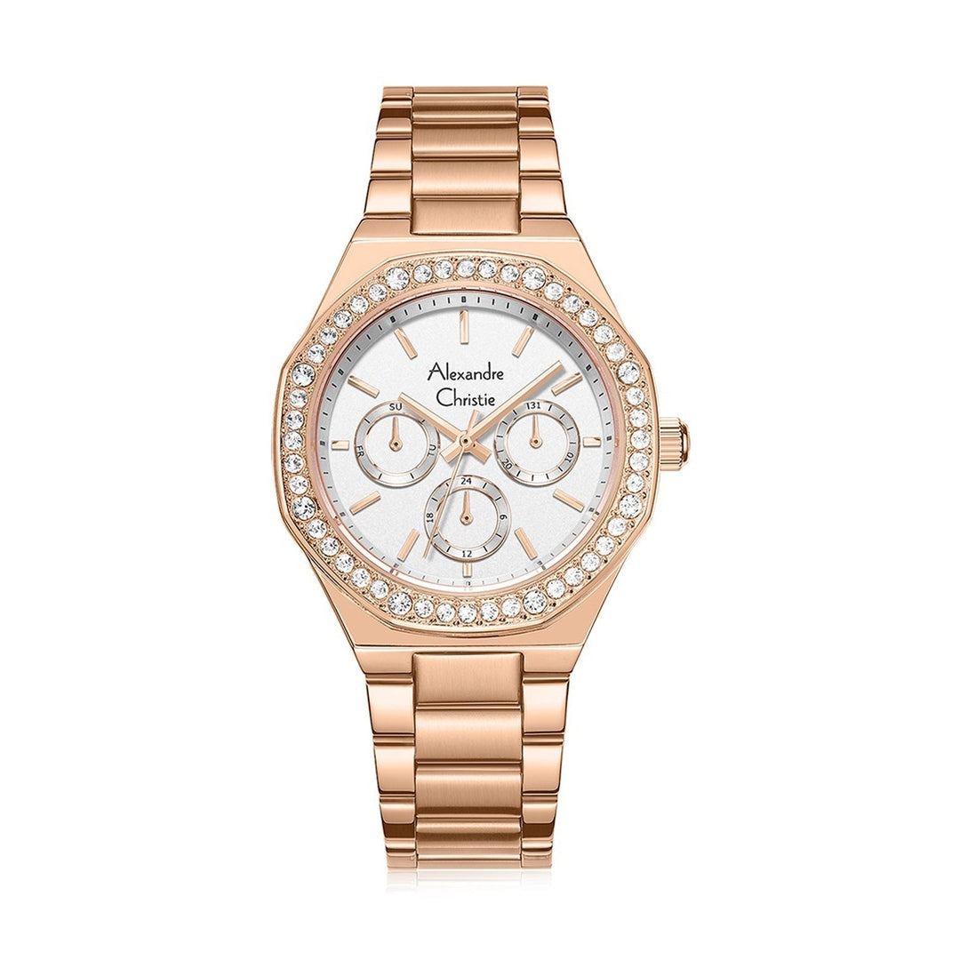 Alexandre Christie,2B58BFBRGSL, Women , Quartz Dial , 36mm,Silver