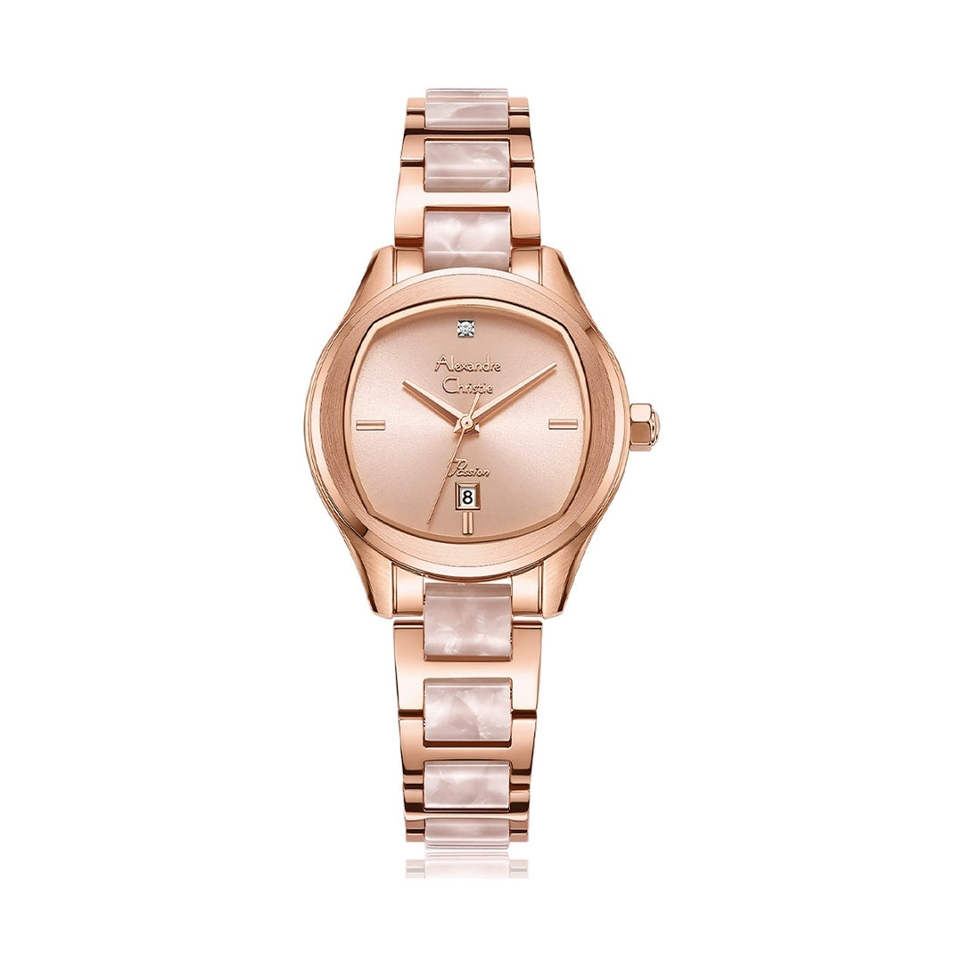 Alexandre Christie,2B82LDBRGPN, Women , Quartz Dial , 30mm,Rose Gold