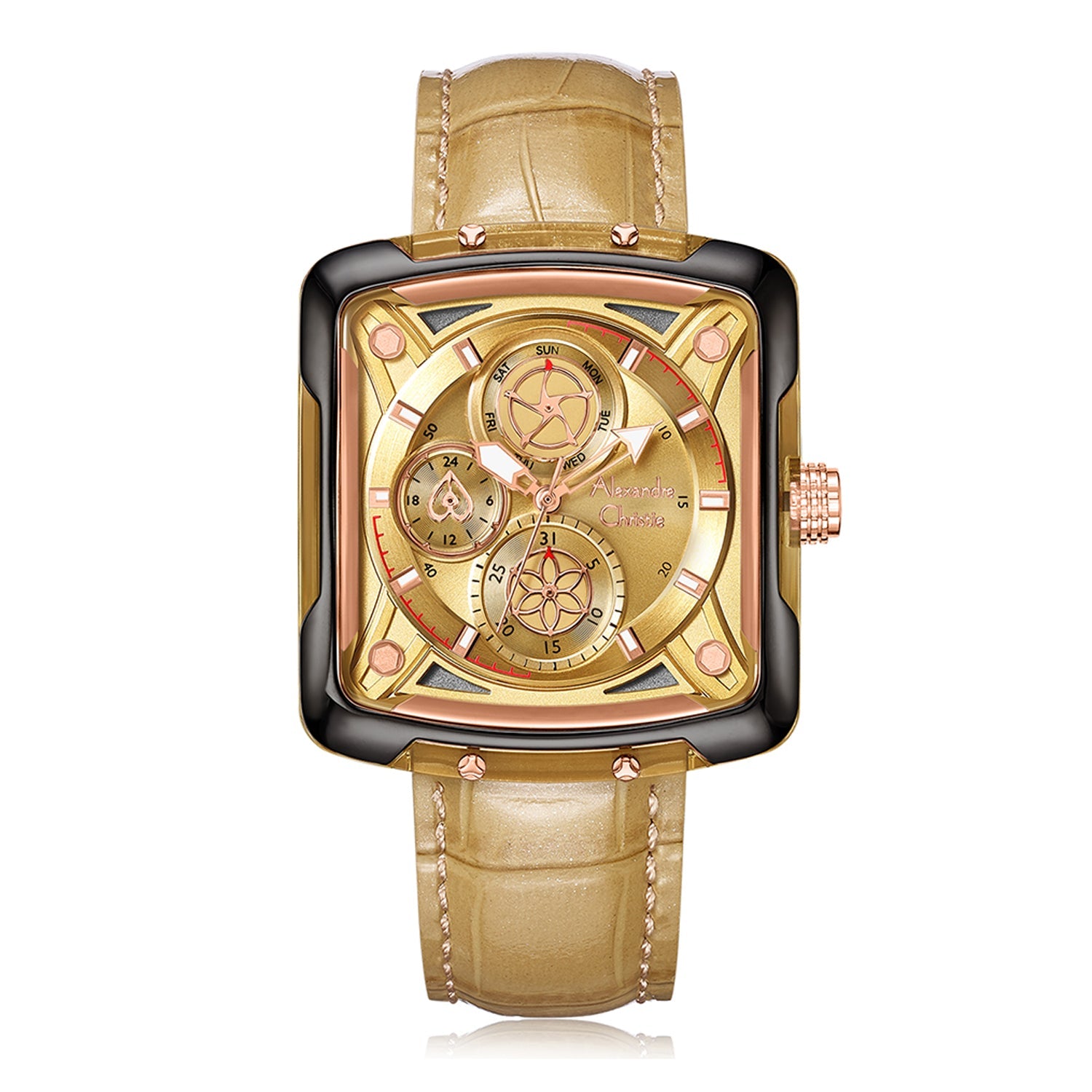 Alexandre Christie,3030BFLGRLO, Women , Quartz Dial , 36mm,Yellow