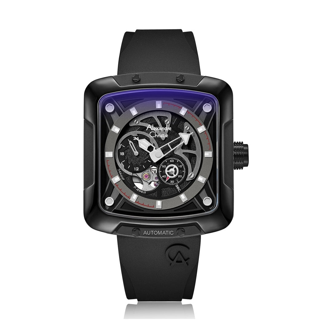 Alexandre Christie,3030GARIPBA, Men , Automatic Dial , 42mm,Black