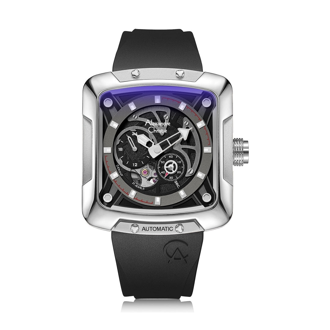Alexandre Christie,3030GARSSBA, Men , Automatic Dial , 42mm,Black