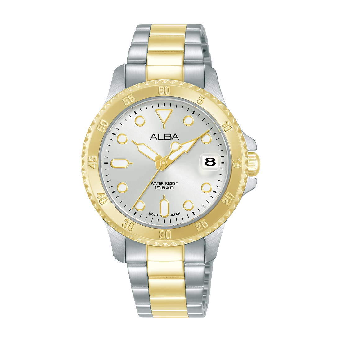 ALBA-AG8Q36X1-Woman's-White-Quartz-10 BAR-Watch