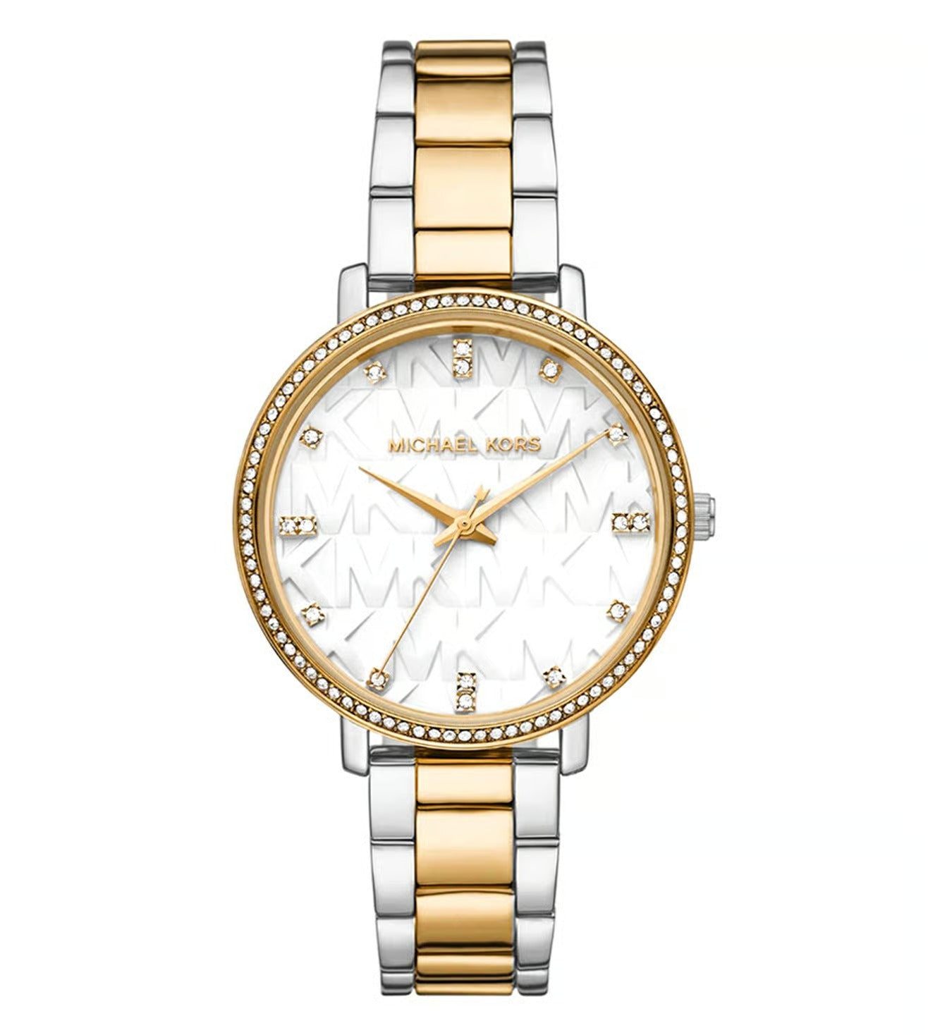 Michael Kors Pyper Women White Dial Analog Stainless Steel Watch MK4918
