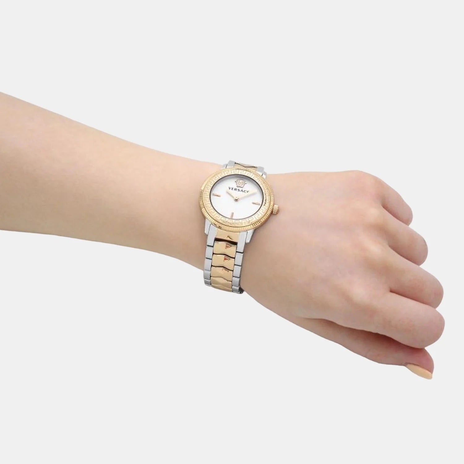 Versace Tribute Women's Analog White Dial Watch-Ve2P00422