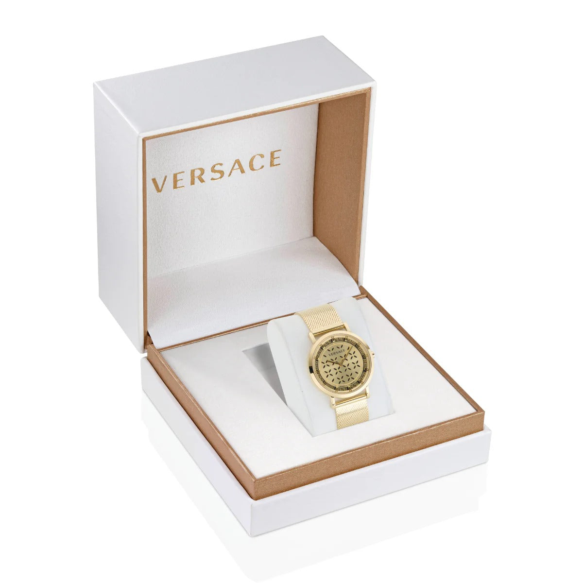 Versace Ver.New Generation(Wc-3M) Women's Quartz Gold Dial Analog Stainless Steel Watch VE3M01223