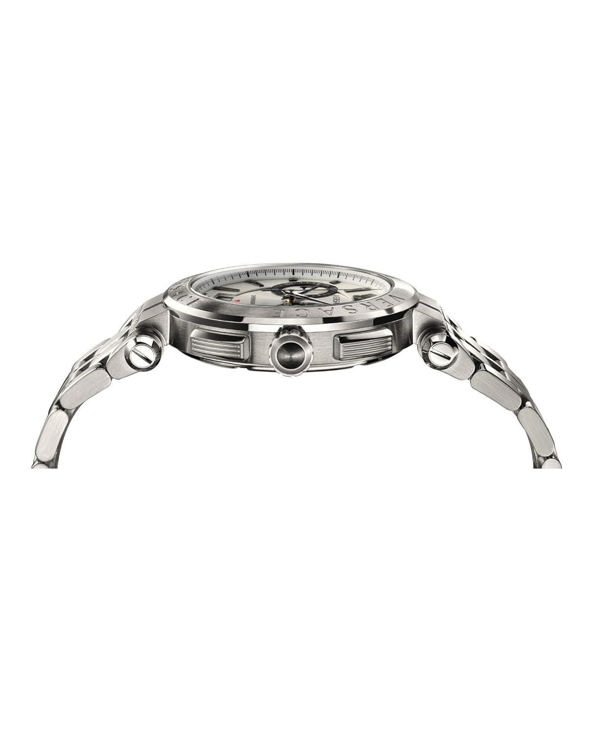 Versace Aion Men's Quartz White Dial Analog Stainless Steel Watch VBR040017