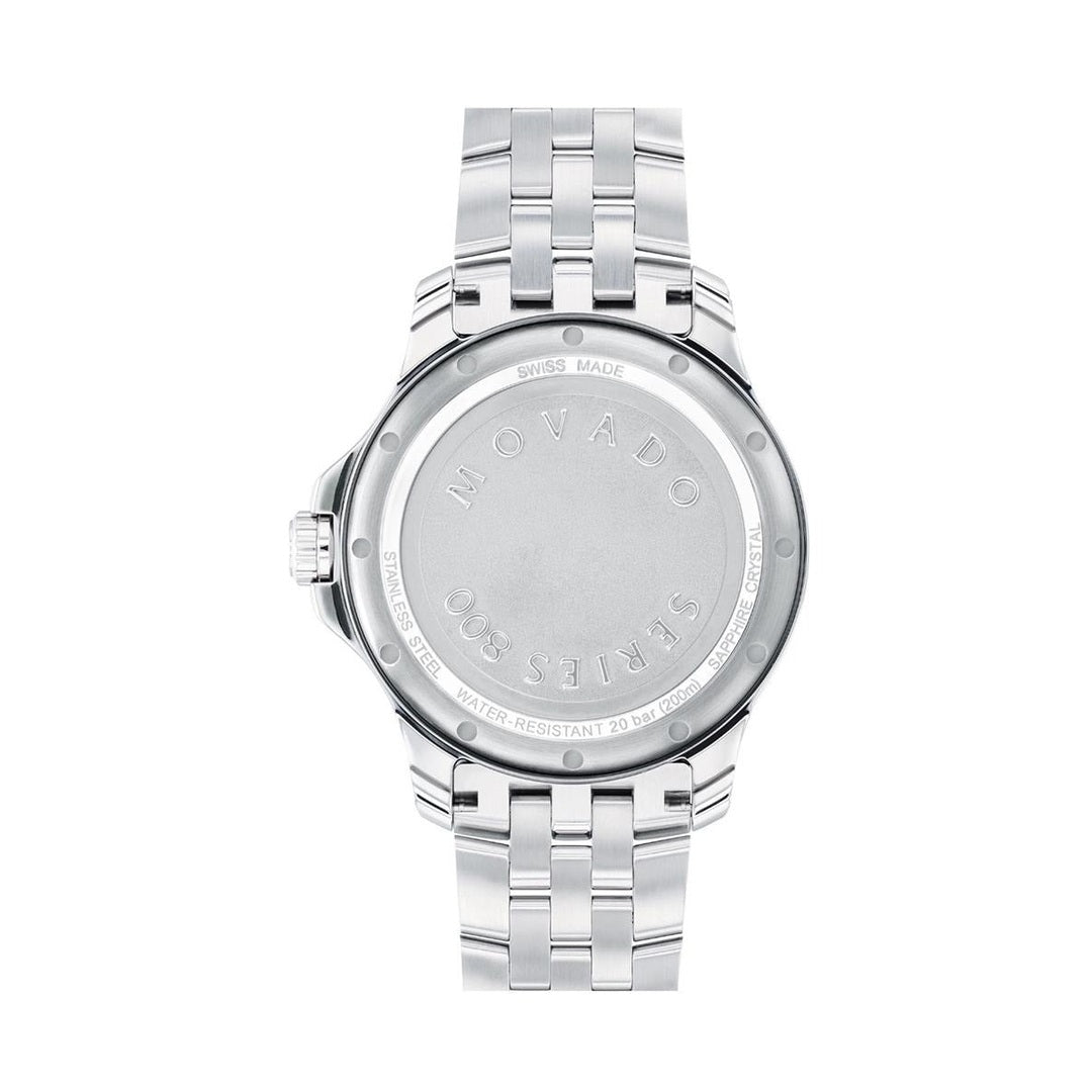 Movado Series 800 Men Quartz Blue Dial Analog Stainless Steel Watch 2600183