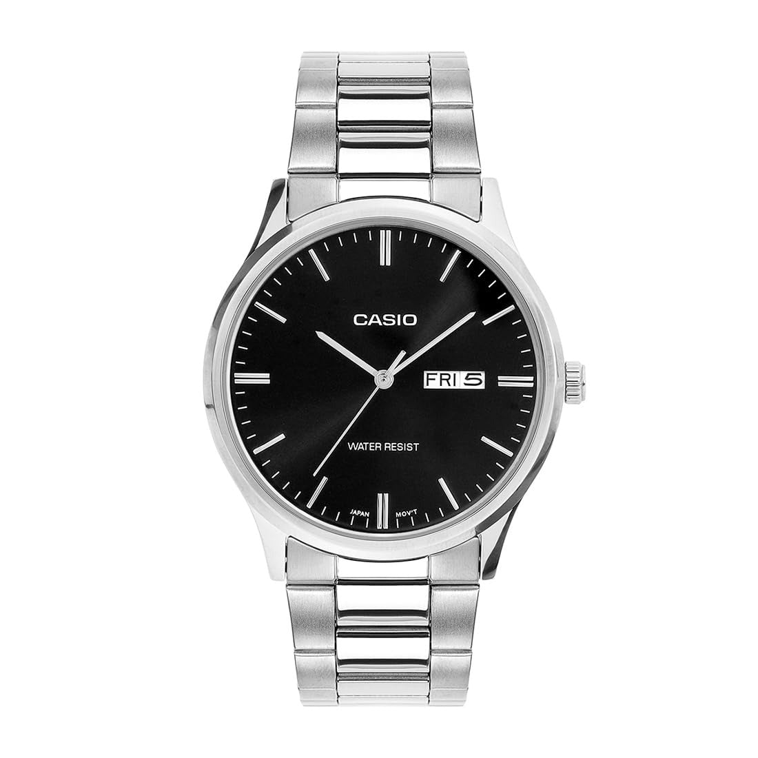 Casio Enticer Analog Black Dial Stainless Steel Strap Men's Watch MTP-SN8YD-1B