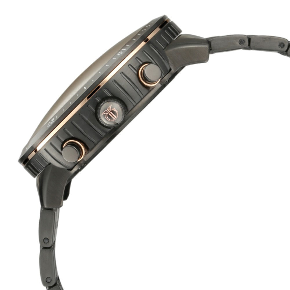 Titan Maritime Anthracite Dial Chronograph Stainless Steel Strap watch for Men - NQ1832KM01