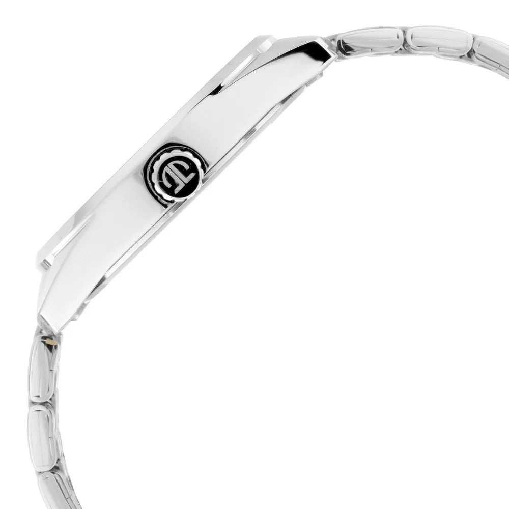 Titan Men's Eleganza Lumina White: Luminous Dial Watch with Sophisticated Link Metal Strap - NS1729SM06