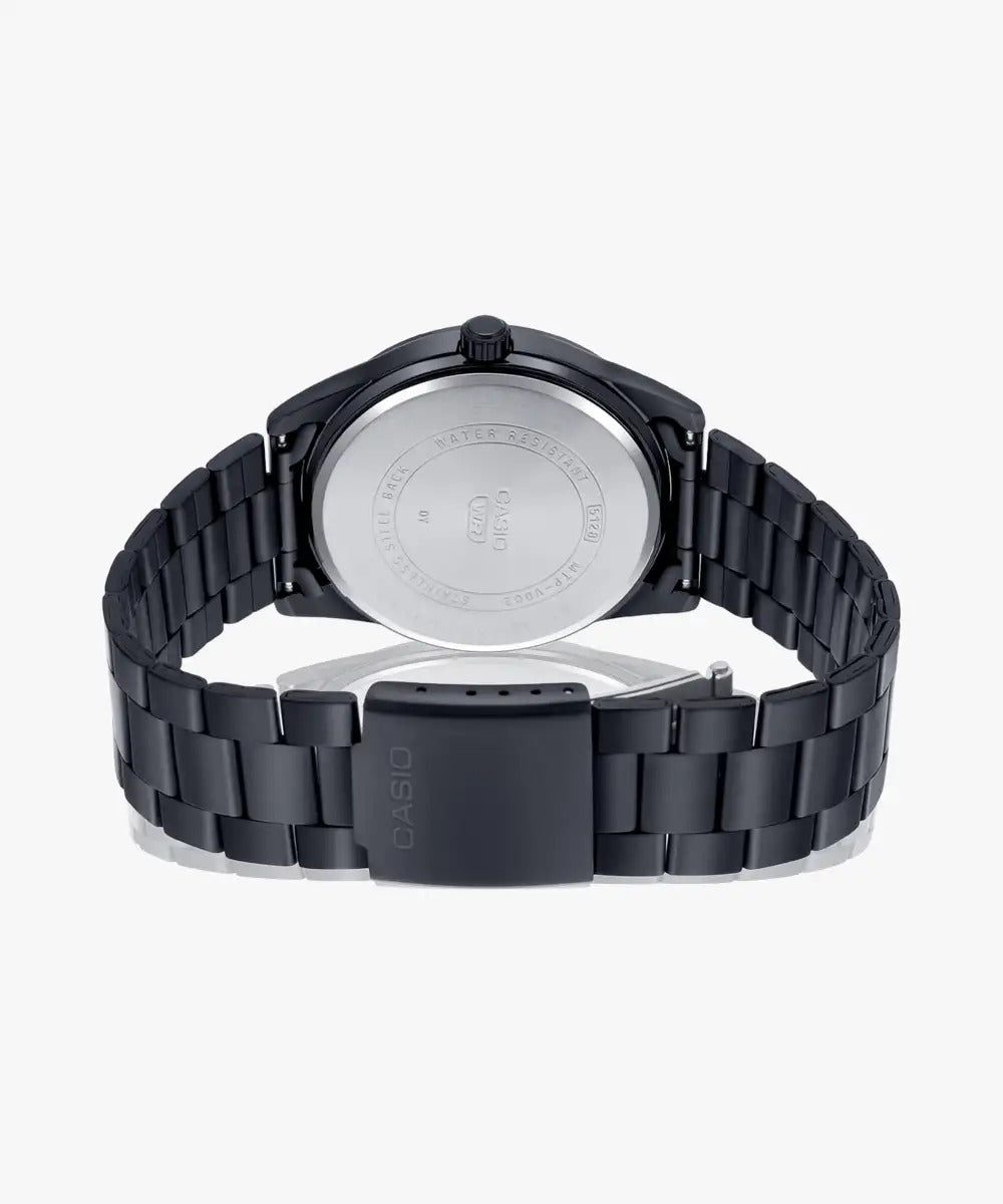 Casio Enticer Black Dial Stainless Steel Strap Analog Men's Watch MTP-VD02B1EUF