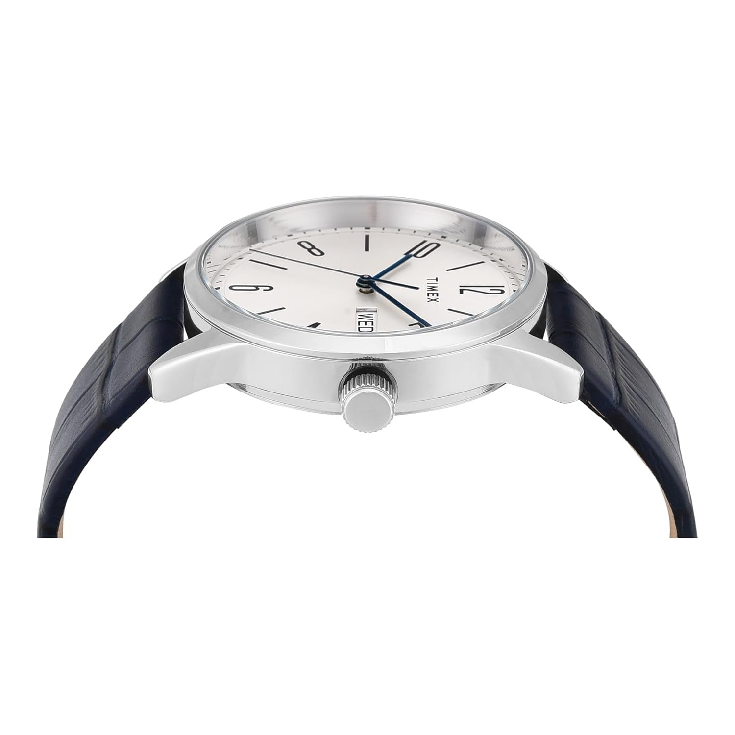 Timex Fashion Men Quartz Silver Dial Analog Leather Watch TWEG25506
