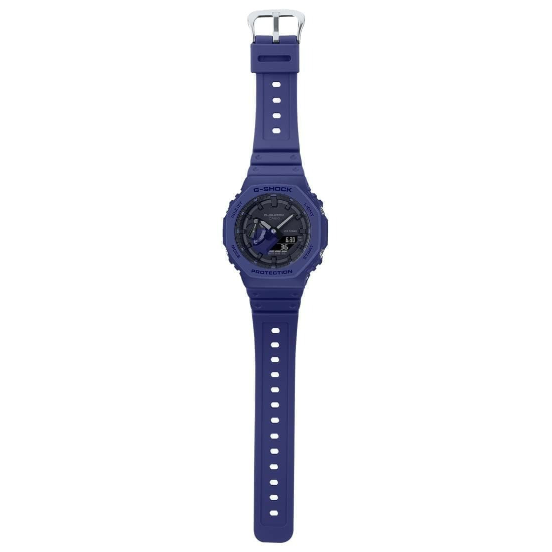 G-Shock Analog-Digital Black Dial Blue Resin Strap Men's Watch GA-2100-2ADR
