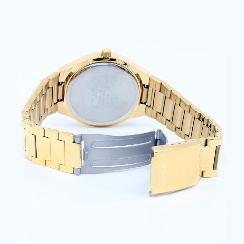 Casio Enticer Gold Champagne Dial Stainless Steel Analog Watch MTP-1170N-9AR