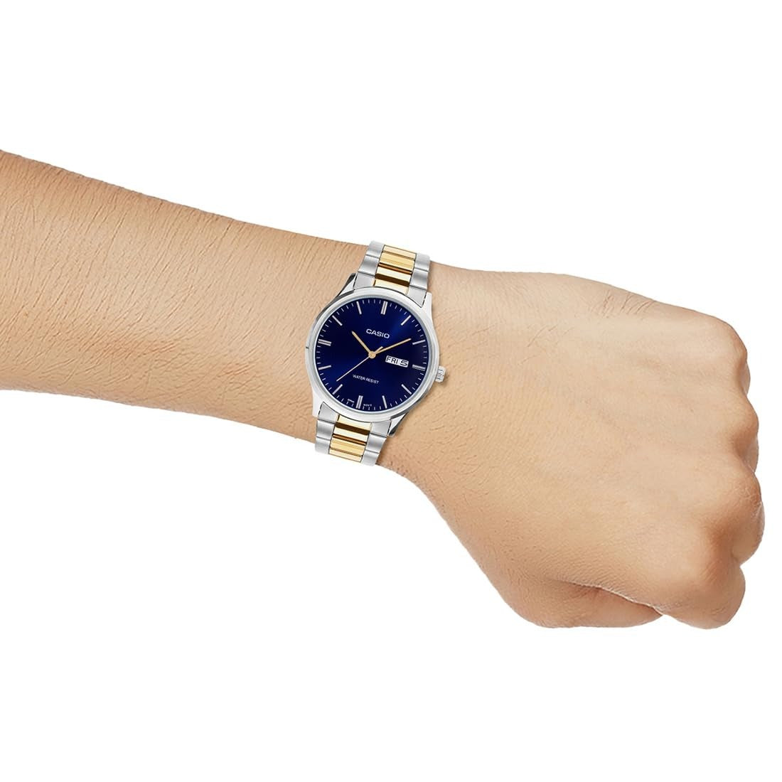 Casio Enticer Analog Blue Dial Stainless Steel Men's Watch MTP-SN8YSG-2B