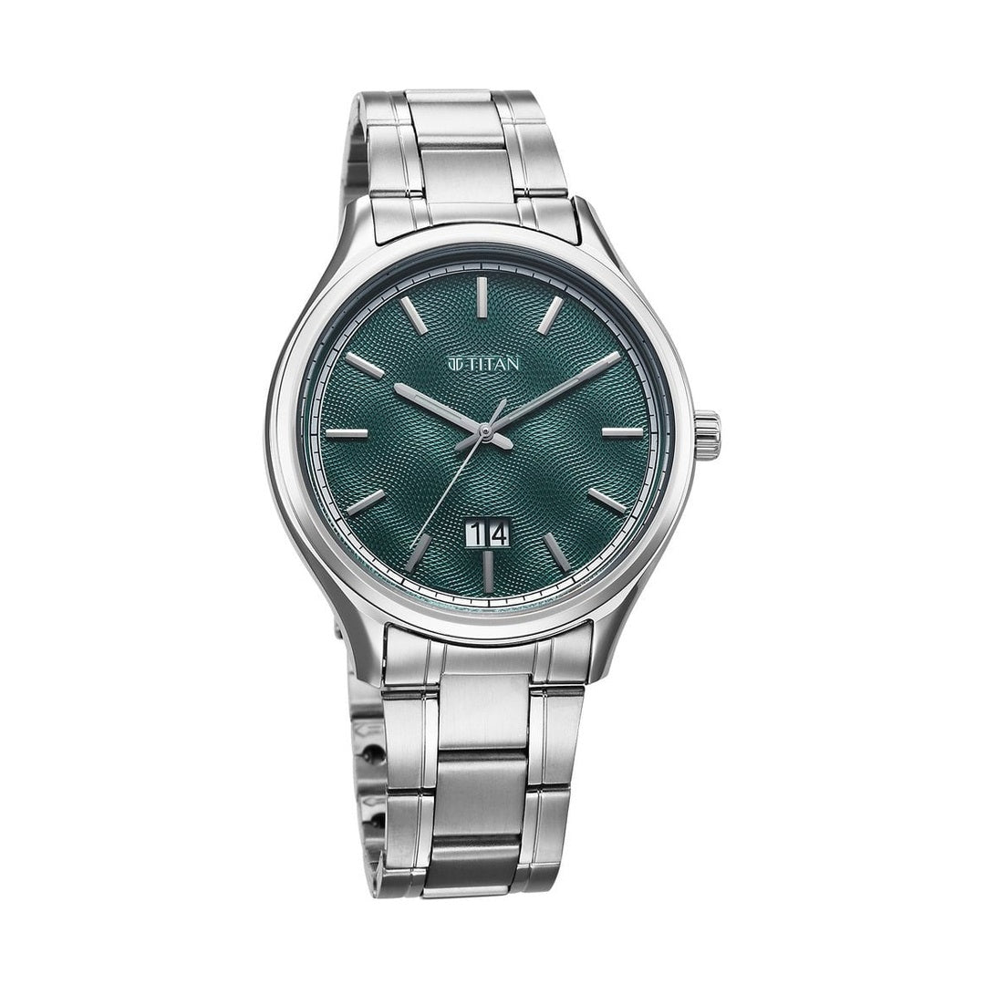 Titan Palette of Time Green Dial Men's Watch NT10033SM03