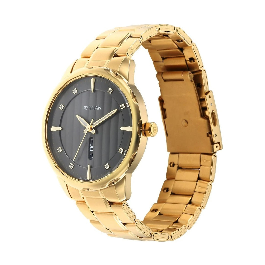 Titan Regalia Opulent Champagne Dial Men's Watch 1875YM01