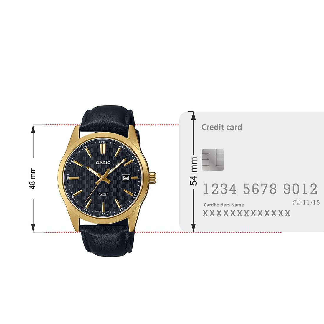 Casio Enticer Analog Black Dial Men's Watch MTP-VD03GL-1AUDF (A2096)