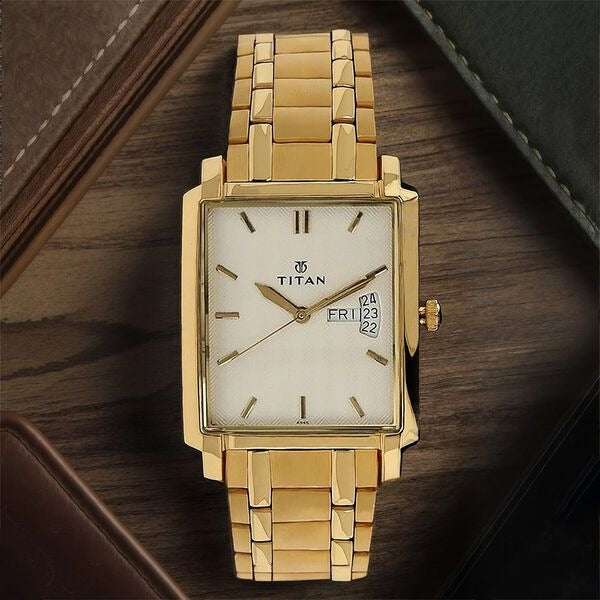 Titan Analog Silver Dial Men's Watch 1506YM01