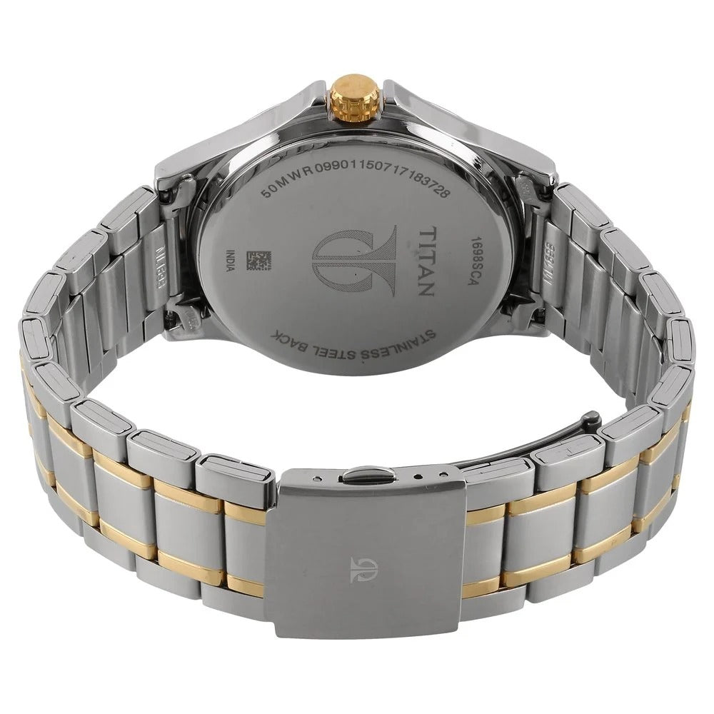 Titan Workwear Silver Dial Men's's Watch NT1698BM01