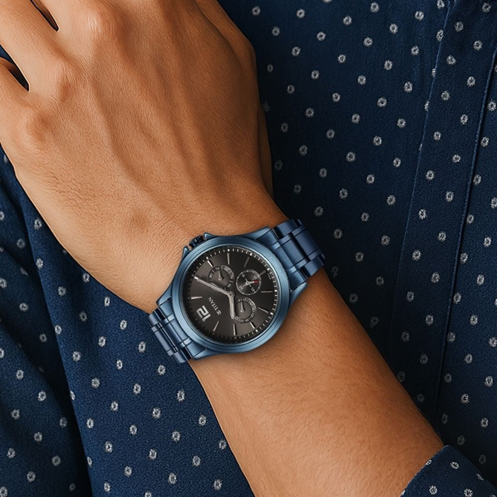 Titan Neo Splash Anthracite Dial Men's Watch NT1698QM01