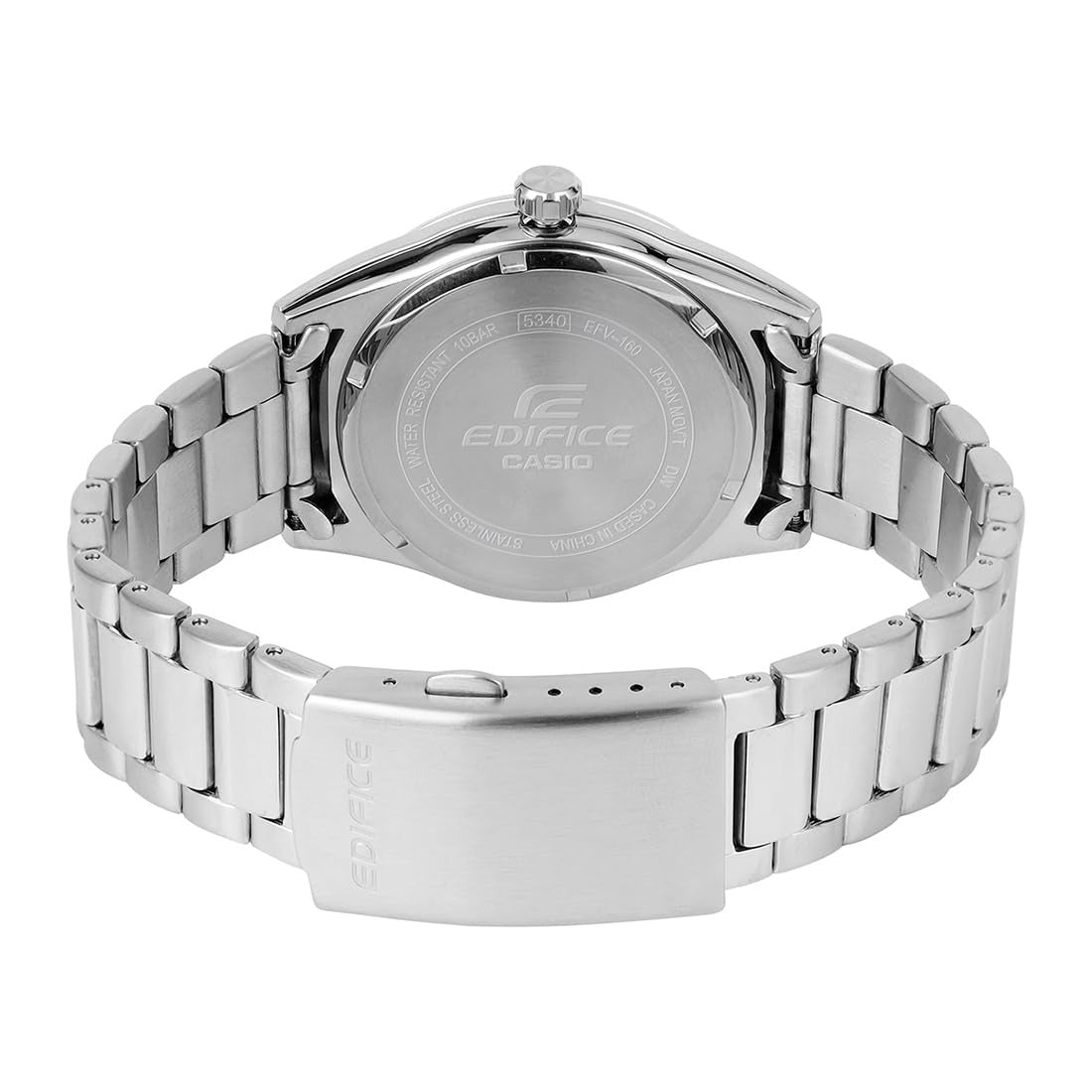 Casio Edifice Black Dial Stainless Steel Analog Men's Watch EFV-160D-1AVDF