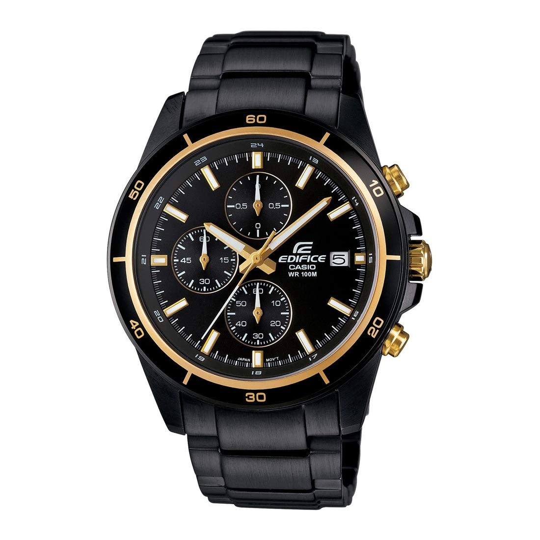 Casio Edifice Black Dial Stainless Steel Chronograph Men's Watch EFR-526BK-1A9VUDF