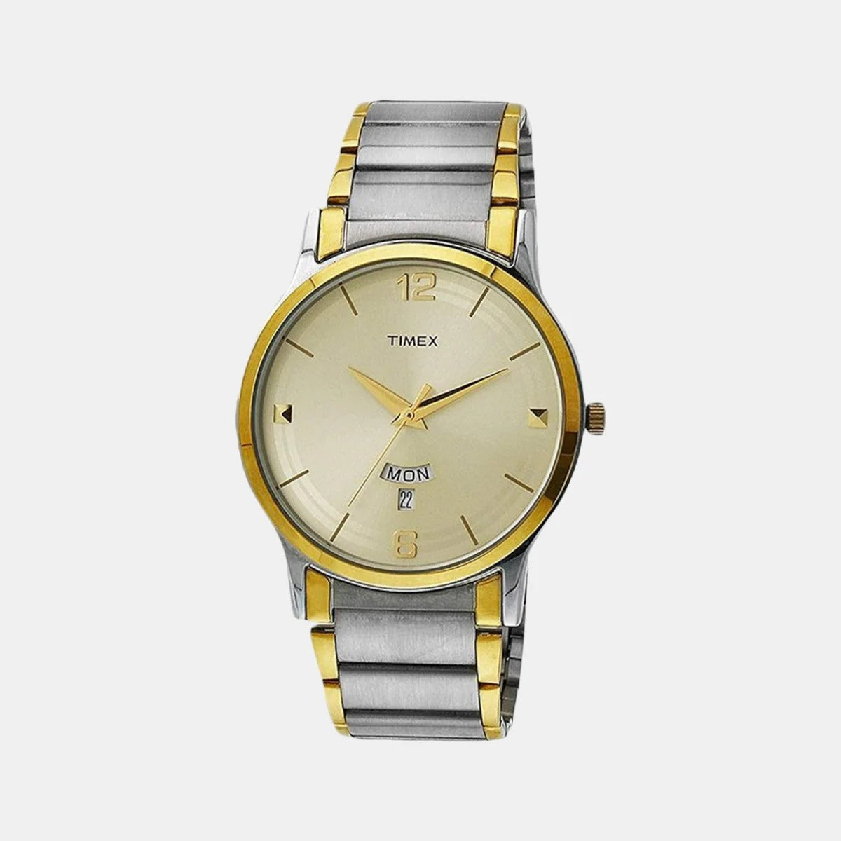 Timex Classics Quartz Beige Dial Analog Stainless Steel Men's Watch TW000R426