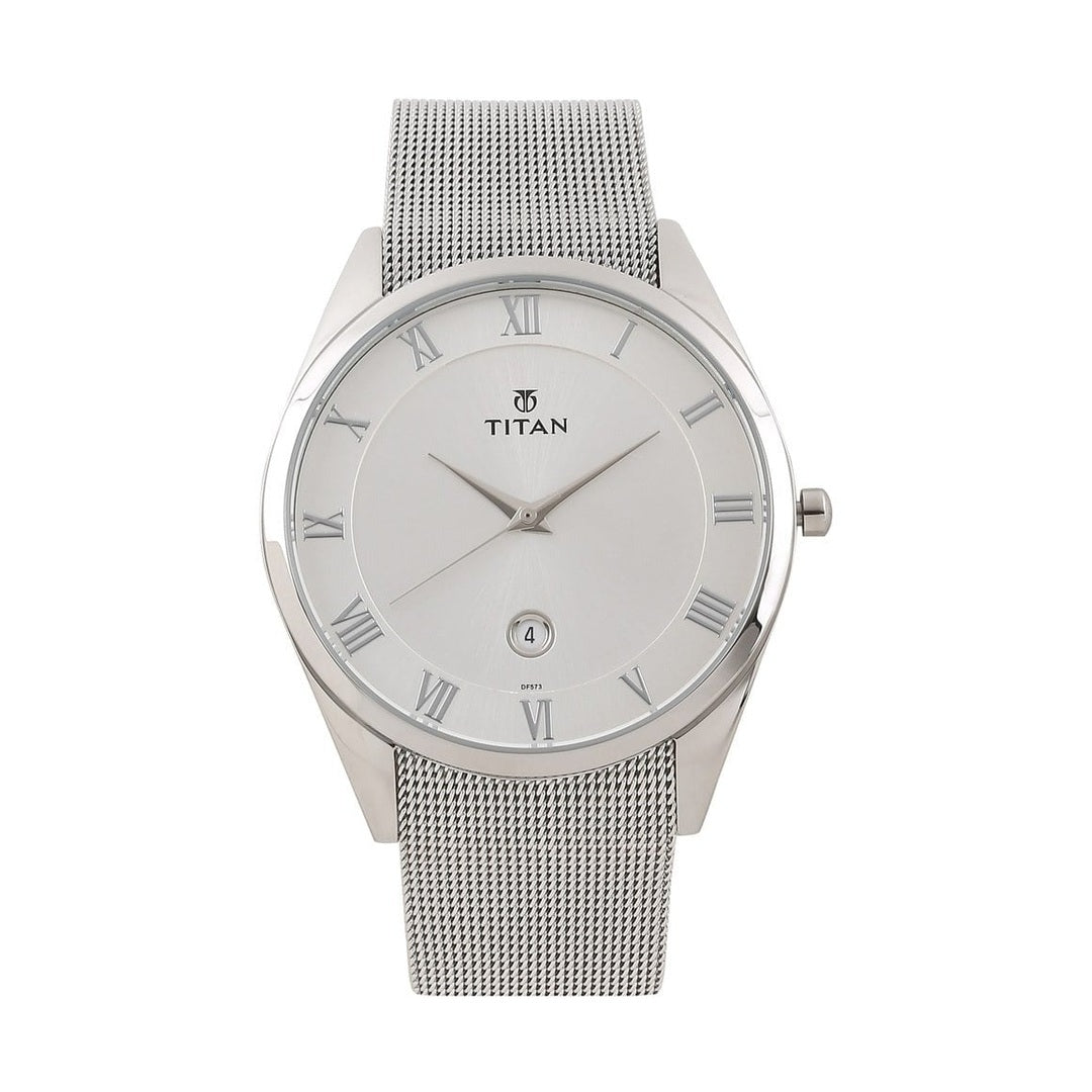 Titan Octane Silver Dial Men's Watch 90054SM01