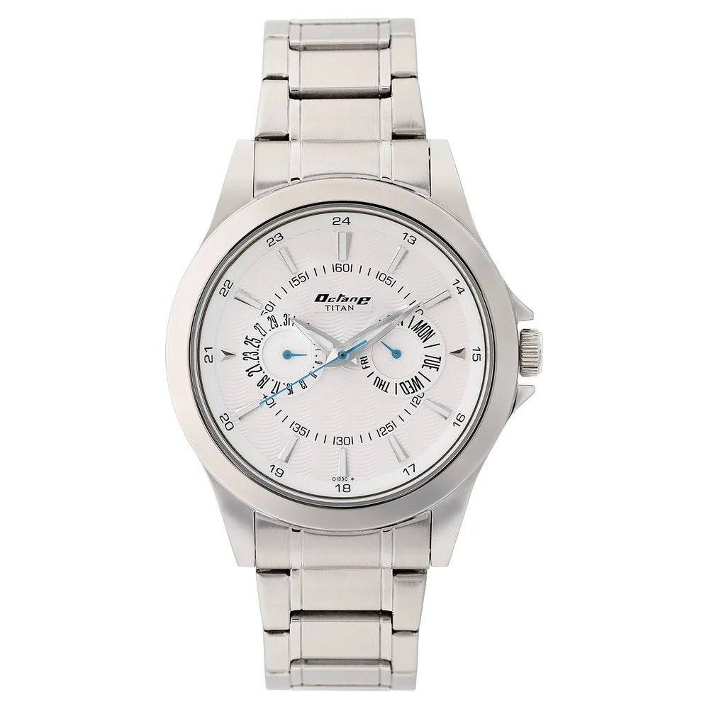 Titan Multifunction Silver Dial Men's Watch NN9323SM01
