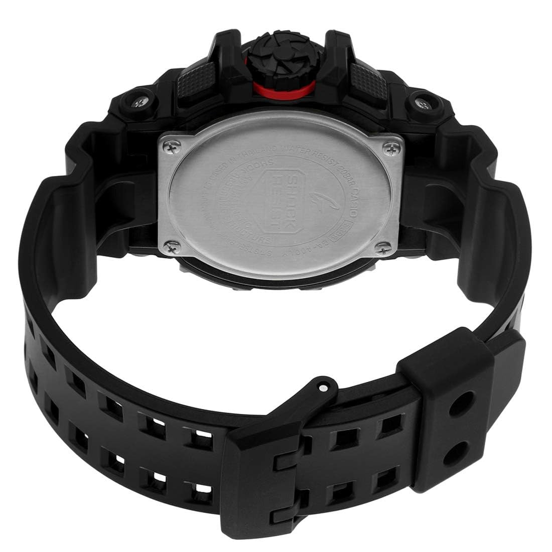 G-SHOCK Black-Red Dial Black Resin Strap Analog-Digital Men's Watch- GA-400-1BDR - G566