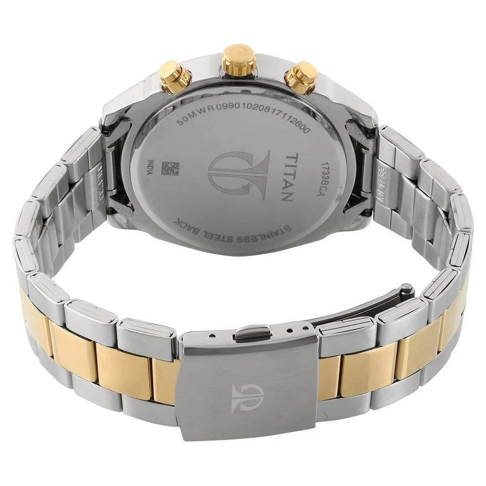 Titan Metropolitan Luxe Silver Dial Men's Watch 1733BM01