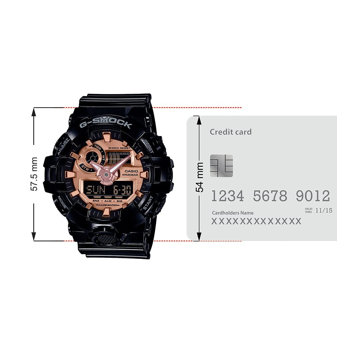 G-SHOCK Analog-Digital Rose Gold Dial Men's Watch - GA-700MMC-1ADR (G938)