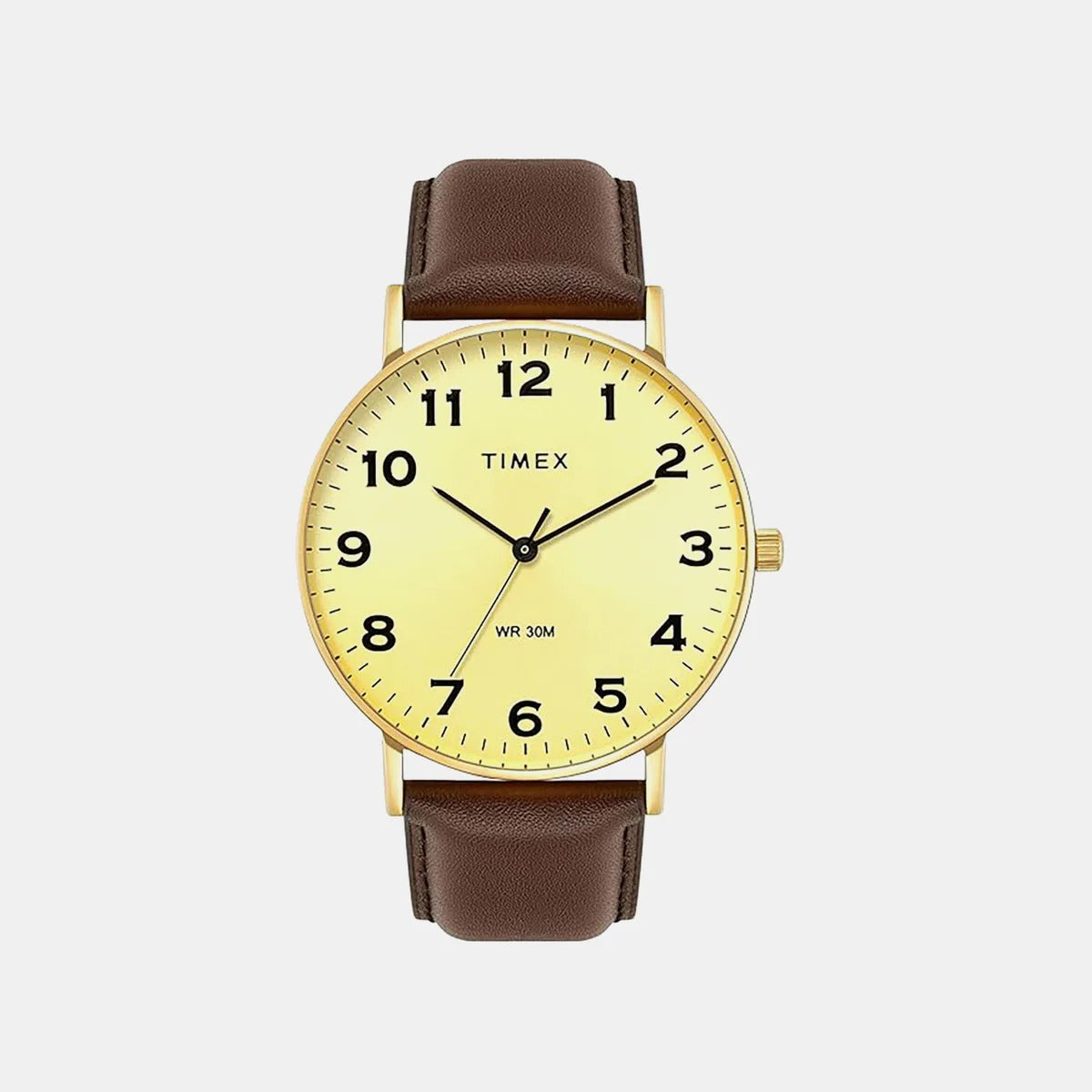 Timex Classics Men Quartz Beige Dial Analog Leather Watch TWTG12203
