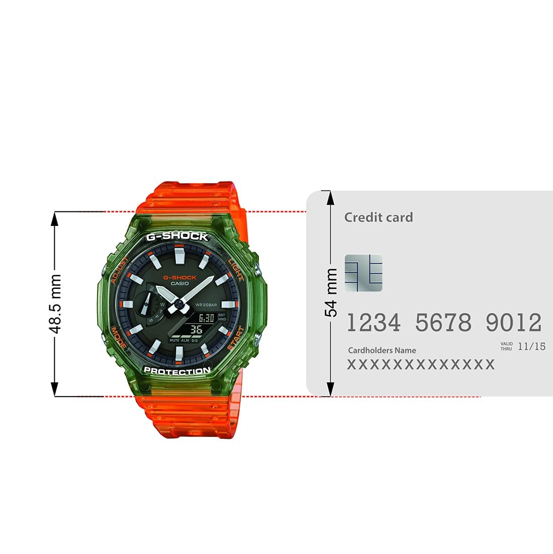 G-Shock Analog-Digital Gray Dial Men's Watch GA-2100HC-4ADR