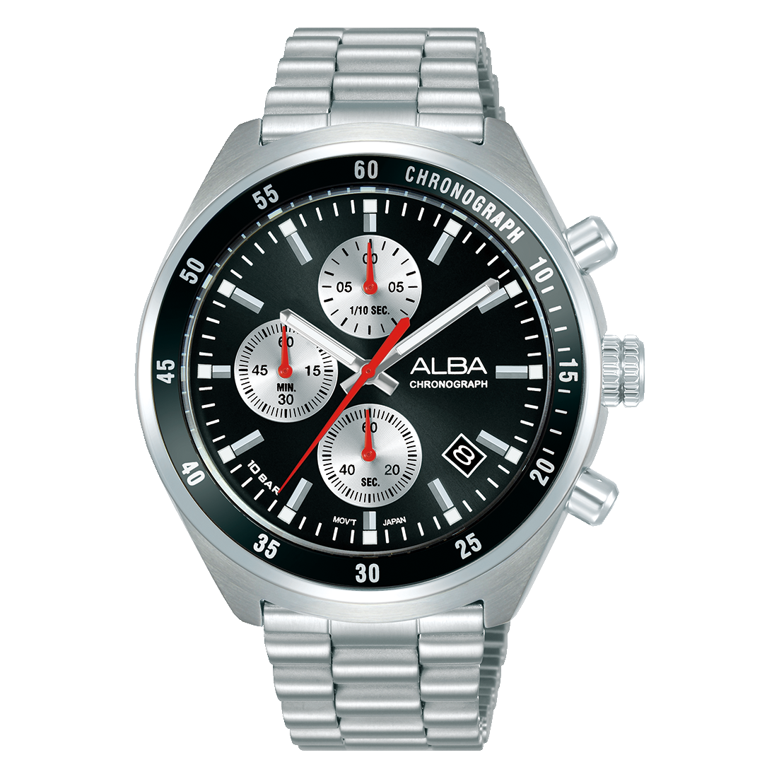 ALBA-AM3A33X1-Man's-Black-Quartz-10 BAR-Watch