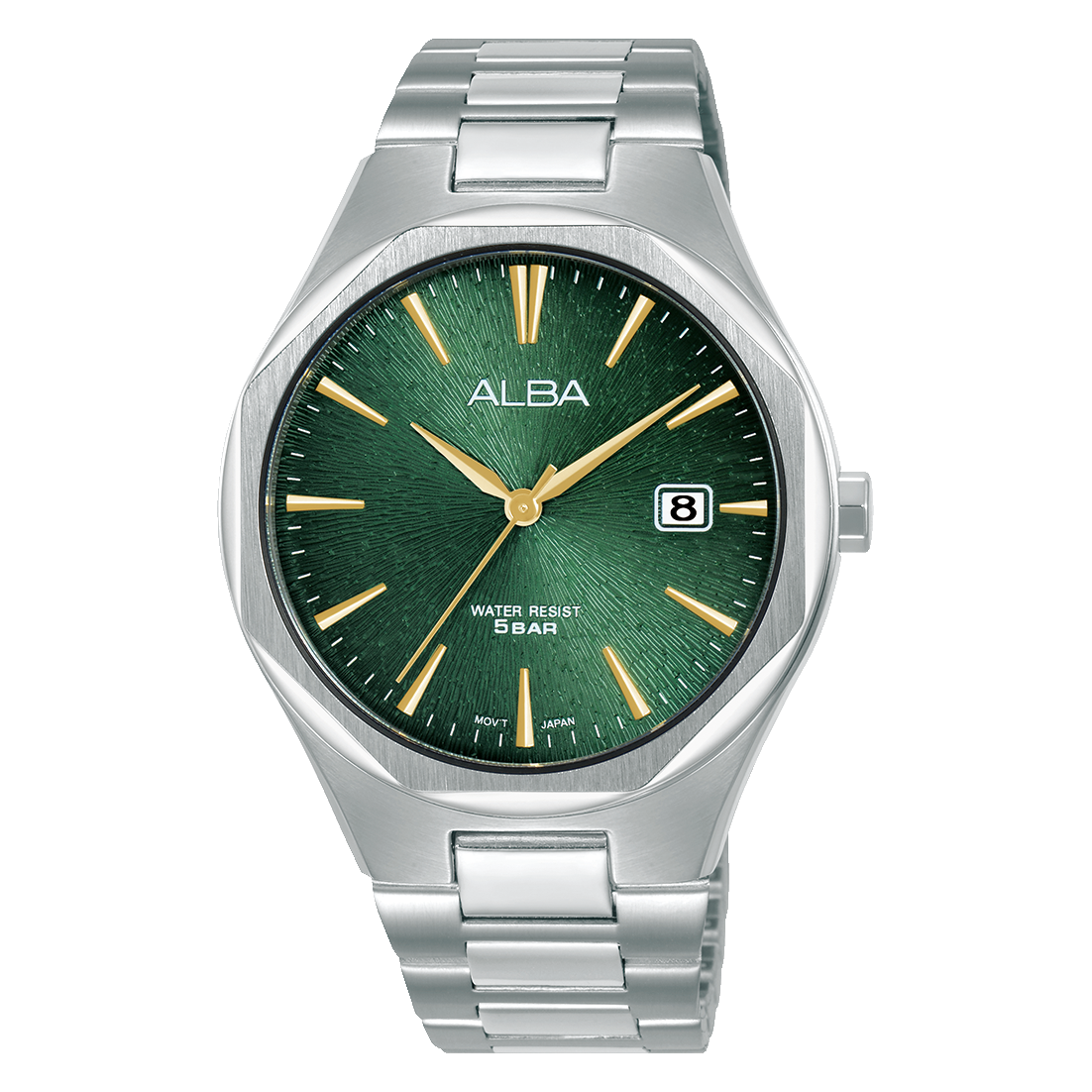 ALBA-AS9U55X1-Man's-Green-Quartz-5 BAR-Watch