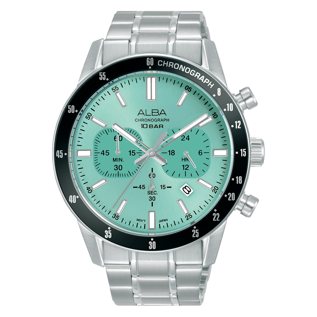 ALBA-AT3J83X1-Man's-Green-Quartz-10 BAR-Watch
