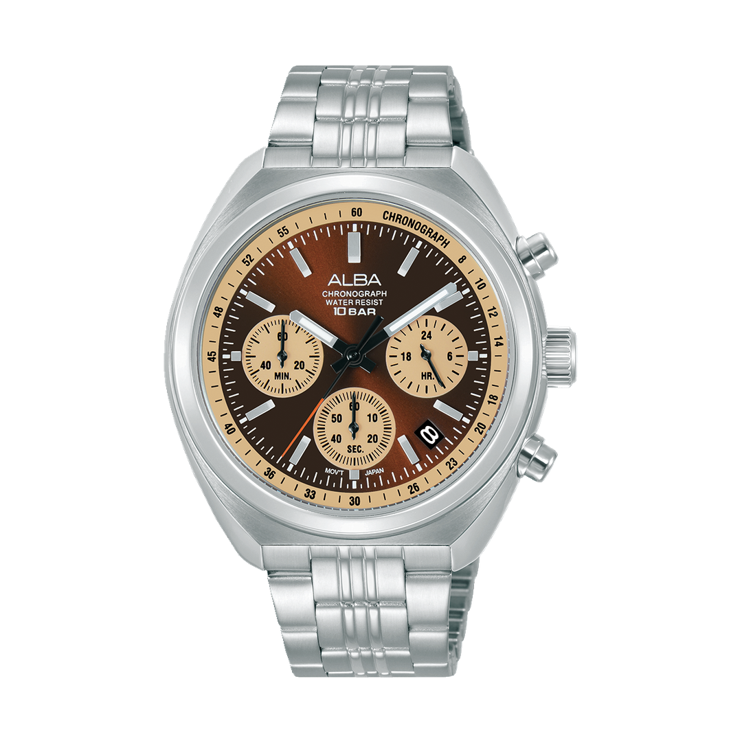 ALBA-AT3K11X1-Man's-White-Quartz-10 BAR-Watch