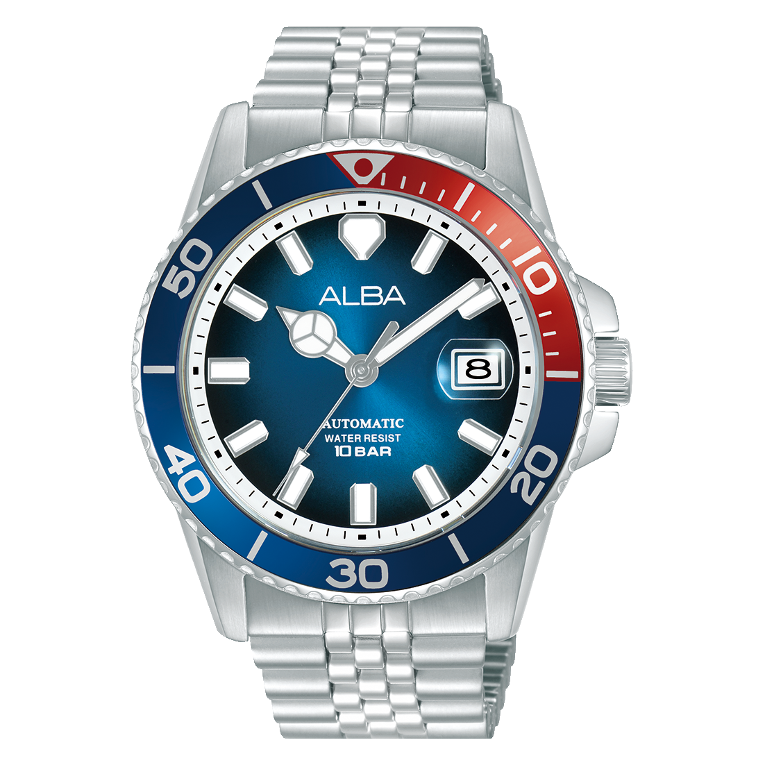 ALBA-AU4051X1-Man's-Blue-Automatic-10 BAR-Watch