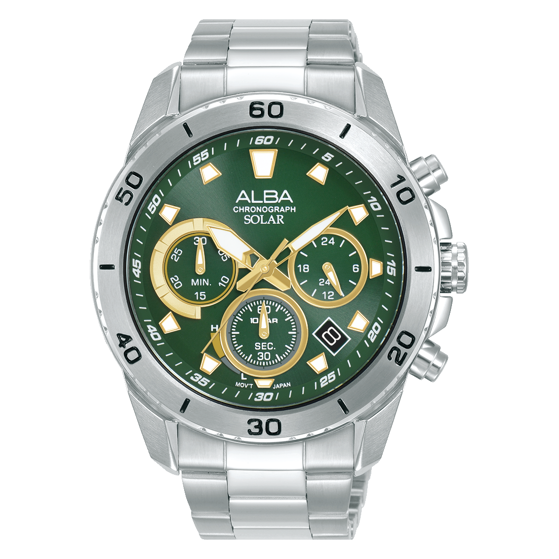 ALBA-AZ5011X1-Man's-Green-Solar Aq-10 BAR-Watch