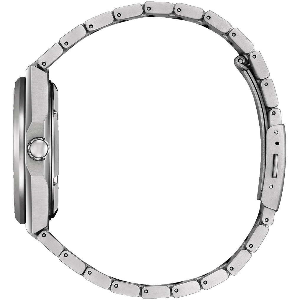 Citizen Zenshin Men Automatic Orange Dial Analog Stainless Steel Watch NJ0180-80Z